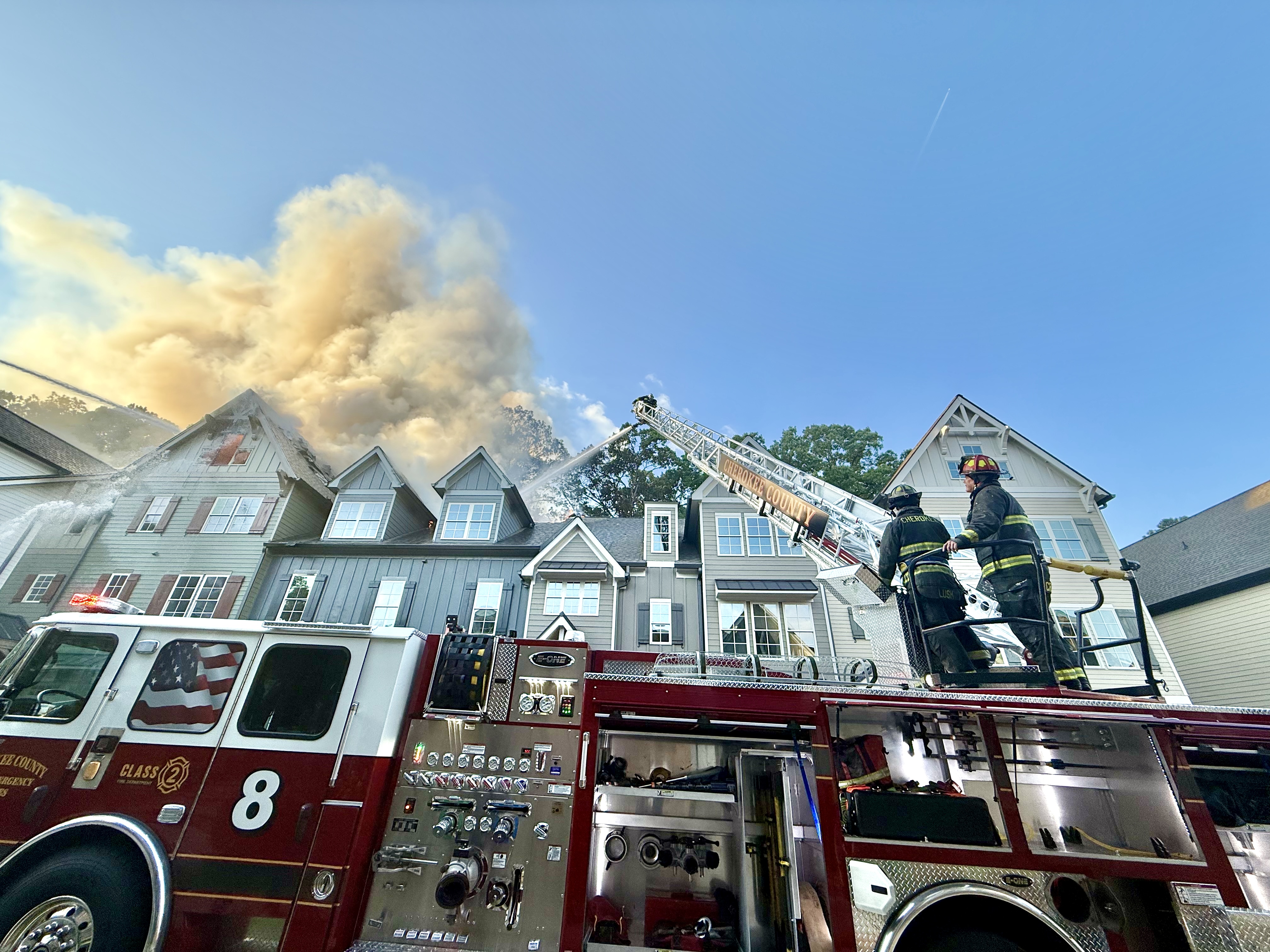 3-Alarm Townhome Fire in Bridgemill Area 3-Alarm Townhome Fire in Bridgemill Area