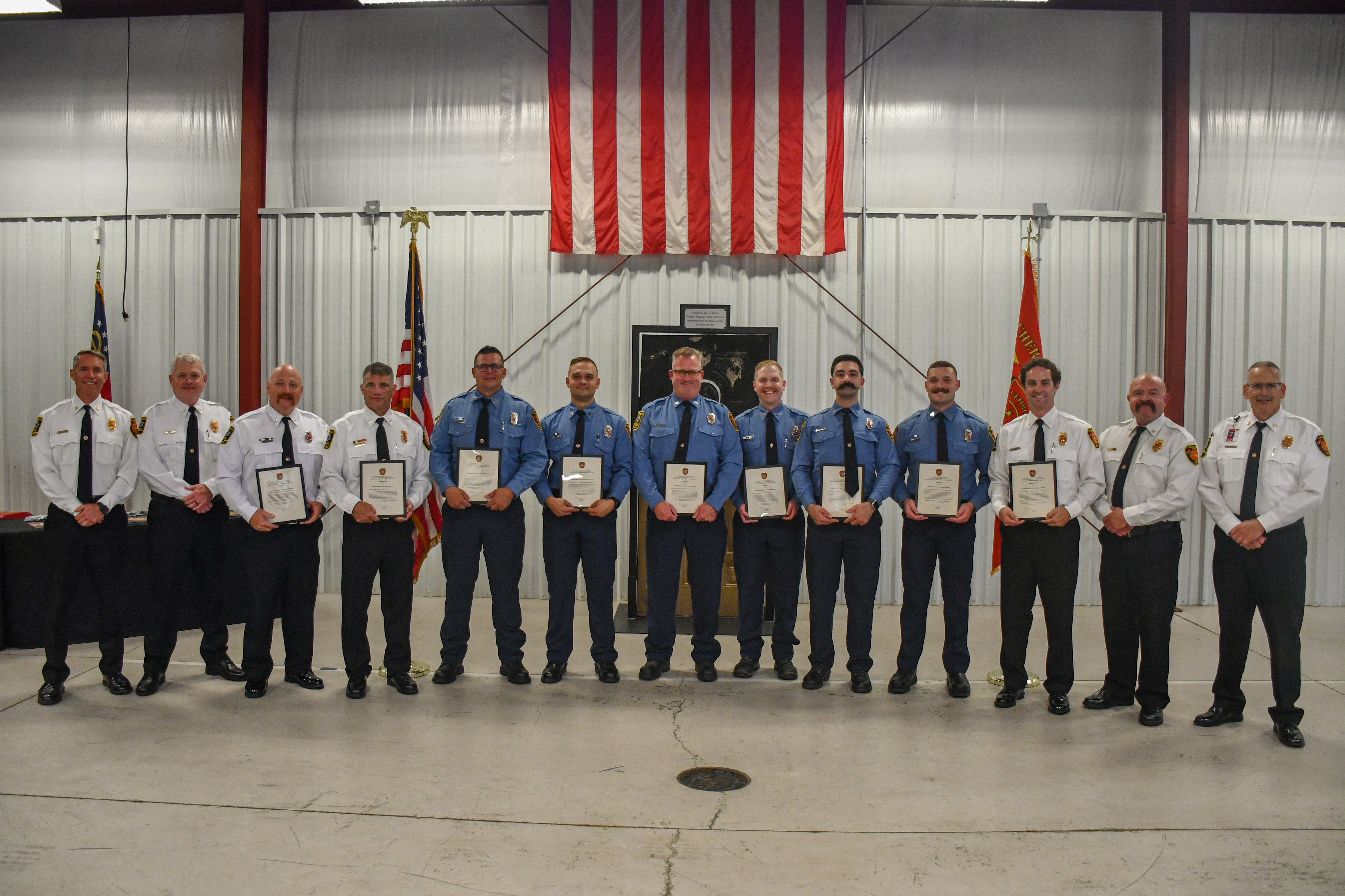 Nine Firefighters Promoted Nine Firefighters Promoted