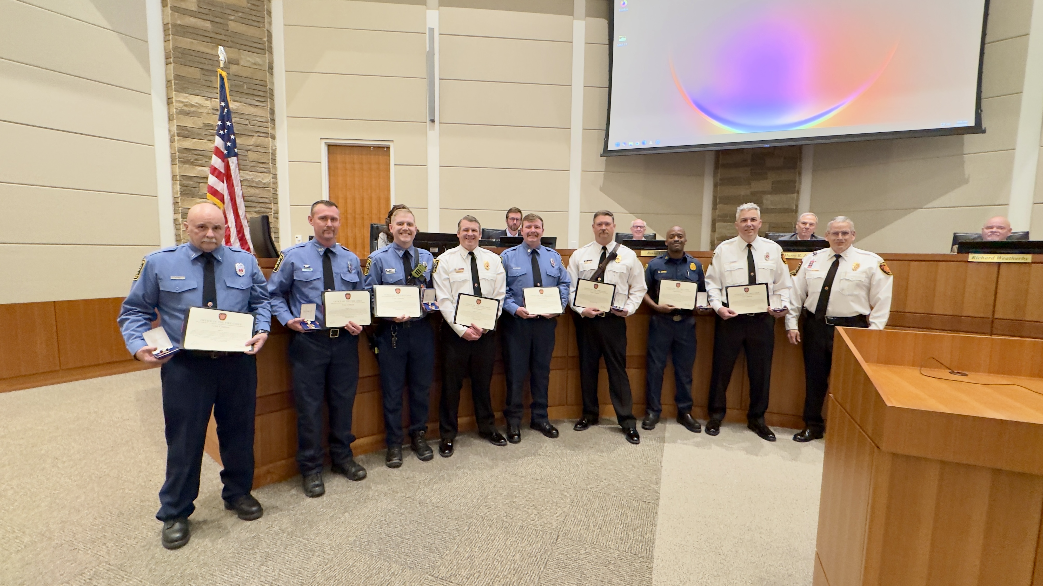 Cherokee County Fire & Emergency Services Honors Personnel at BOC Work Session
