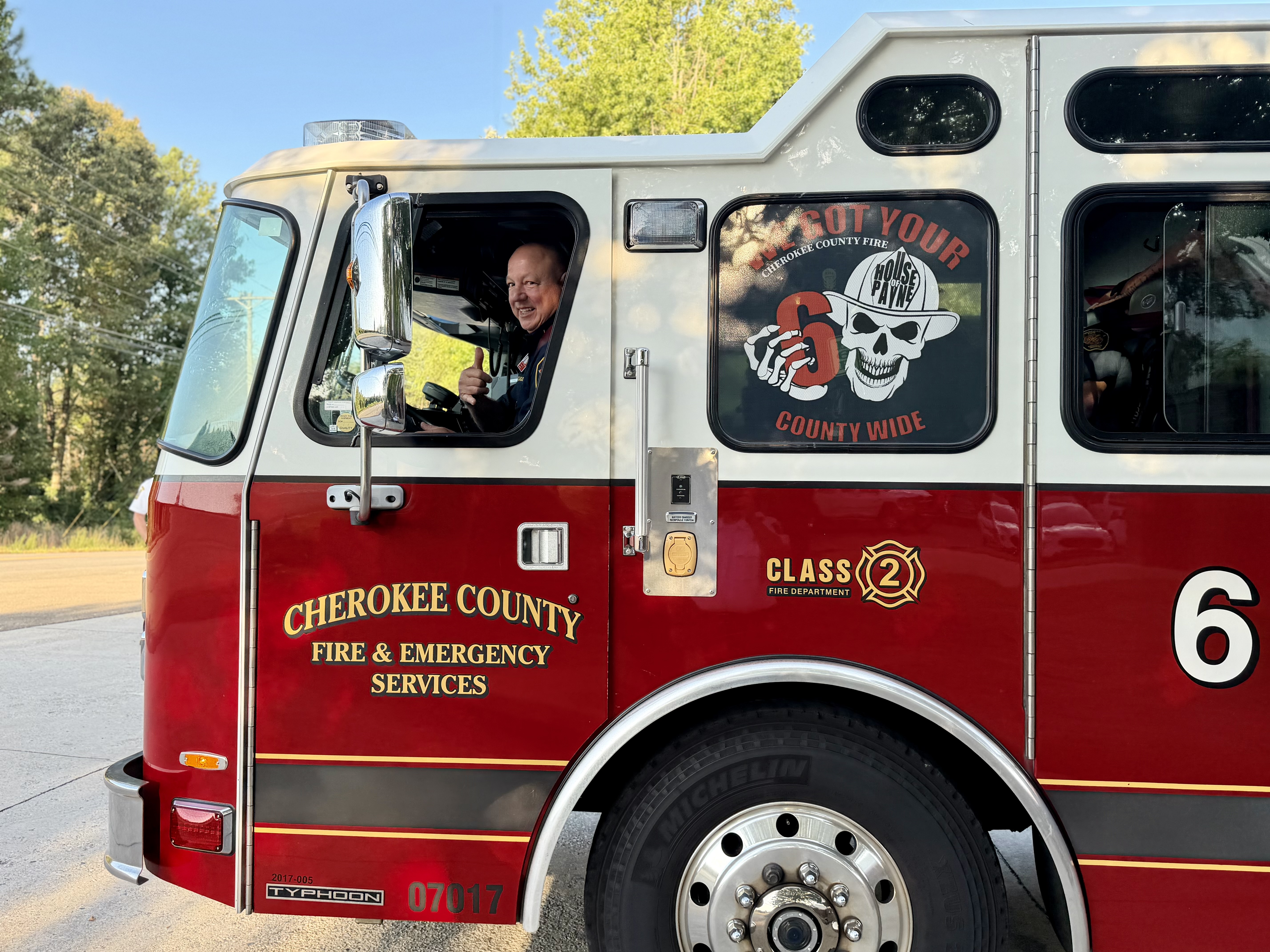 Lt. Caglioni takes his final ride aboard Engine 6.
